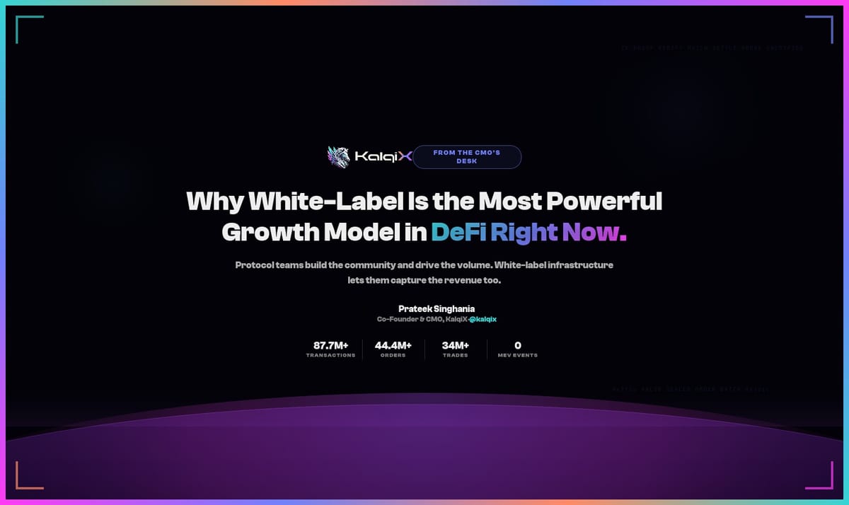 Why White-Label Is the Most Powerful Growth Model in DeFi Right Now
