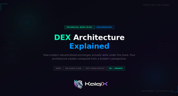 DEX Architecture Explained: How Modern Decentralized Exchanges Actually Work Under the Hood